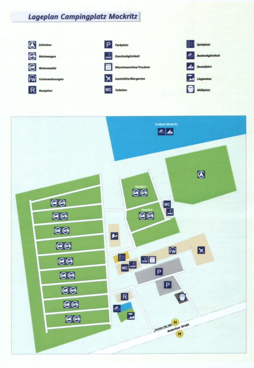 Lageplan Campingplatz DD Mockritz